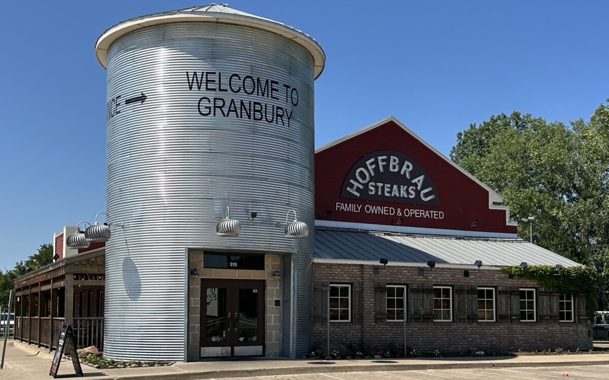 A frontal view of Granbury's Best Steakhouse.