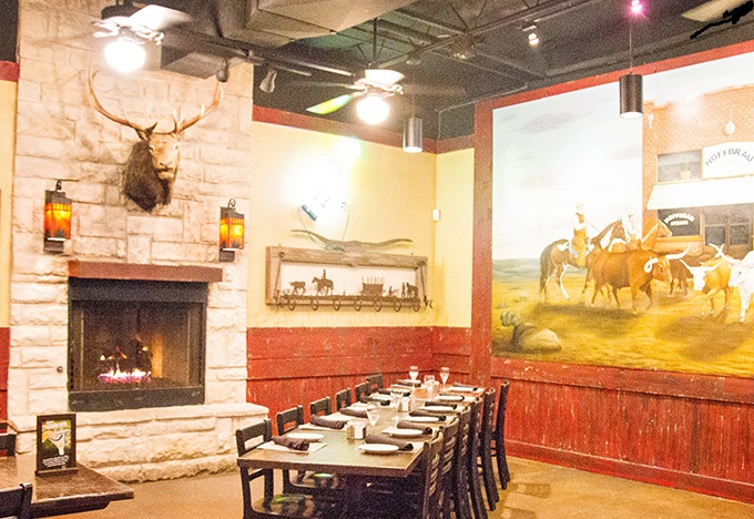 Party room available at Haltom City Hoffbrau Steak & Grill House.